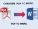 PDF to Word online.